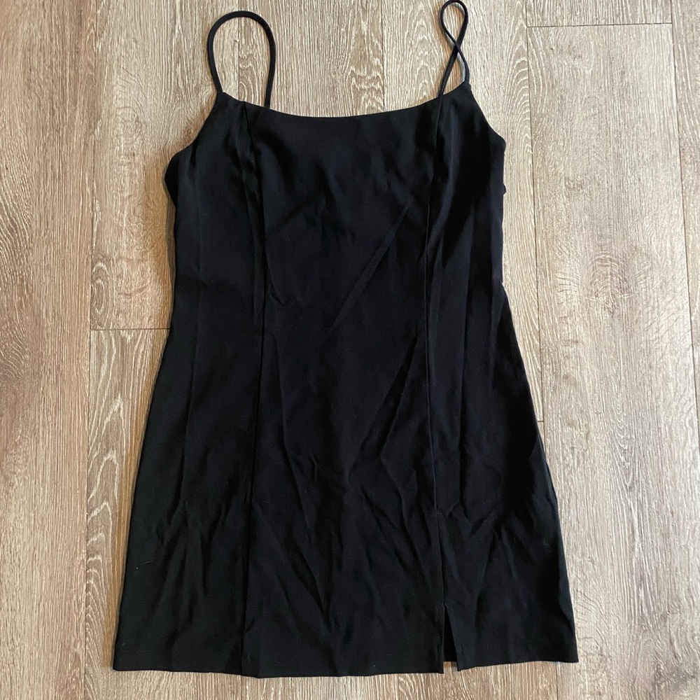 Forever 21 Black Mini Dress with Spaghetti Straps